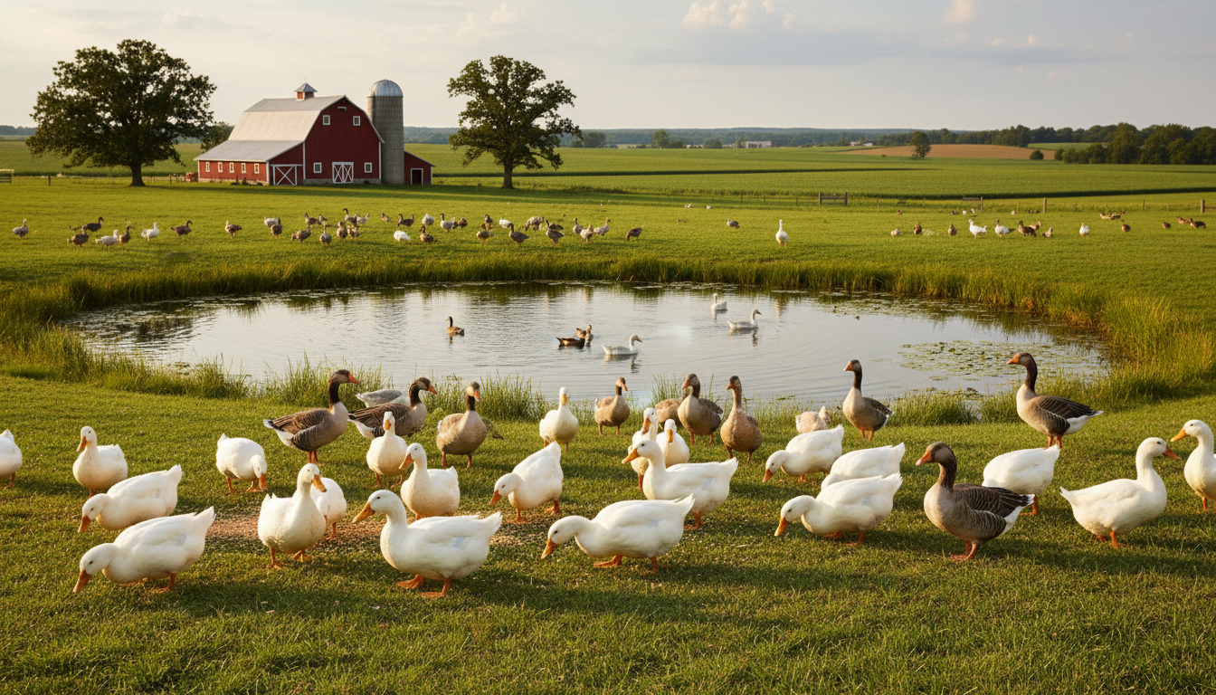 Đàn vịt khỏe mạnh